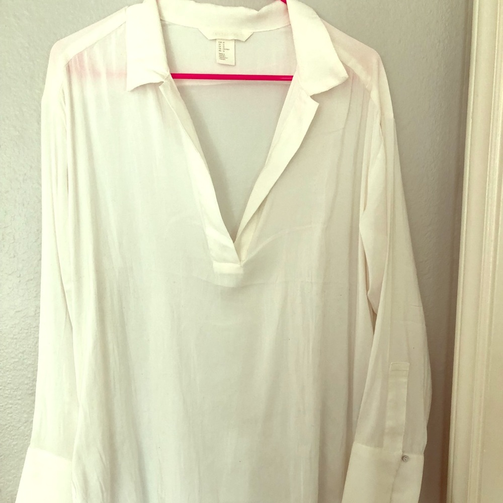 H&M conscious white blouse